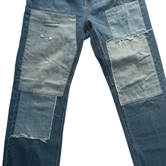 BDG Patchwork Cowboy Straight Leg Jeans 27 - Picture 5 of 5
